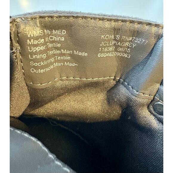 Juicy Couture Womens Bootie High Heel Ankle Boots Grey Brown Lupia Size 9.5 M - Picture 9 of 9